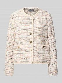 Żakiet w imitacji bouclé WHITE LABEL biały EAN 220315-2298