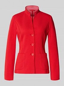 Żakiet o kroju slim fit ze stójką WHITE LABEL czerwony EAN 228156-2266