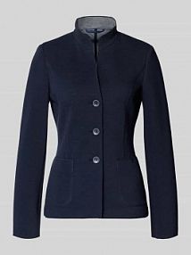 Żakiet o kroju slim fit ze stójką WHITE LABEL granatowy EAN 228156-2266