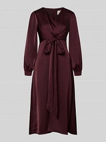 Sukienka midi z dekoltem w serek model RIMINI NEO NOIR czerwona EAN 163039