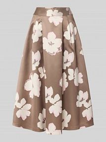 spódnica midi z satyny s.Oliver BLACK LABEL brązowa EAN 2176489