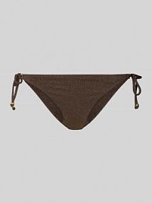 Figi bikini z bocznym sznurowaniem banana moon brązowe EAN LINA LIGHTGLITTER