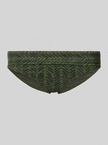 Majtki bikini z wywijanym brzegiem model 'MERENDA CALENY' banana moon oliwkowe damskie EAN MERENDA CALENY