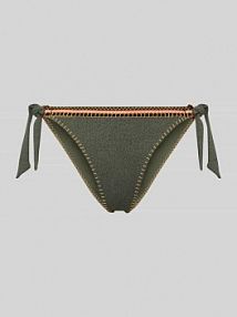 Majtki bikini z wiązaniem model 'SIMA SANTANY' banana moon oliwkowe damskie EAN SIMA SANTANY