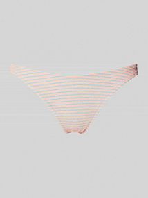 Figi o kroju slim fit z fakturowanym wzorem Model 'Naida' banana moon różowe EAN NAIDA NEONSTRIPES