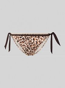 Figi bikini we wzór na całej powierzchni model 'SADIA SAVARI' banana moon beżowe EAN SADIA SAVARI