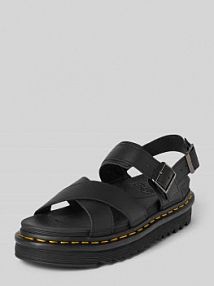 Sandały ze skóry model 'Voss II' Dr. Martens czarne damskie EAN 31558001