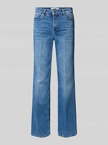 Jeansy o kroju straight fit z tylnymi kieszeniami model 'Carie' someday niebieskie damskie EAN 10346612026100