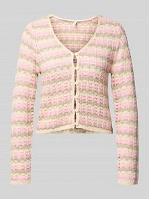 Kardigan rozpinany o kroju regular fit z Mieszanka bawełny Model 'ASA' Only różowy EAN 15364114