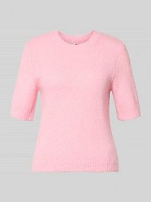 Sweter z dzianiny w kroju regular fit z dodatkiem wełny Model 'STARLA' Only różowy damski EAN 15370874