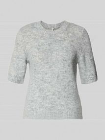 Sweter z dzianiny w kroju regular fit z dodatkiem wełny Model 'STARLA' Only szary damski EAN 15370874