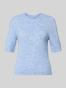 Sweter z dzianiny w kroju regular fit z dodatkiem wełny Model 'STARLA' Only niebieski damski EAN 15370874