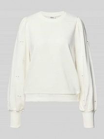 Bluza o kroju regular fit z Mieszanka bawełny Model 'FEMME' Only biała damska EAN 15315687