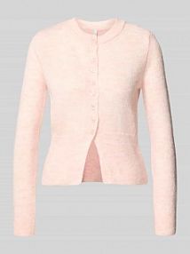 Kardigan o kroju regular fit z jednorzędowym zapięciem na guziki model 'ELLA' Only różowy EAN 15364992