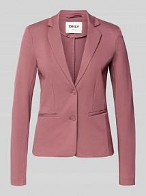 Taliowana krótka marynarka z mieszanki wiskozy model 'POPTRASH' Only różowy EAN 15153144