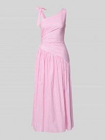 sukienka midi w asymetrycznym kroju Little Mistress różowa EAN D35768R1A