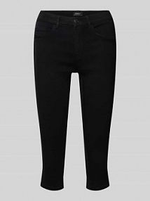 Jeansy capri o kroju regular fit z mieszanki wiskozy model 'RAIN' Only czarne damskie EAN 15136463