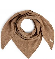 Szalik z dzianiny z zawartością wełny  Darty Kobiety Sztuczne włókno brązowy jednolity ONE SIZE Barts damski