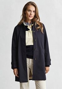 Krótki płaszcz  Kobiety Bawełna niebieski jednolity XS Gant damski