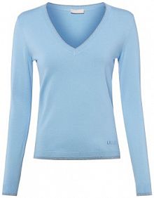 Sweter  z dzianiny Kobiety niebieski jednolity XS Liu Jo Collection damski