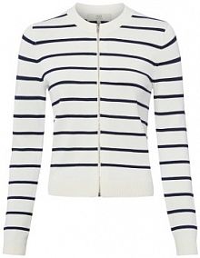 Kardigan  Kobiety Sztuczne włókno biały w paski XXL IPURI