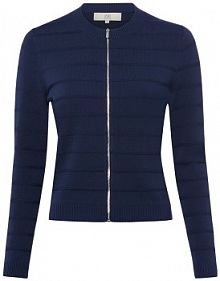 Kardigan  Kobiety Sztuczne włókno niebieski wypukły wzór tkaniny XXL IPURI