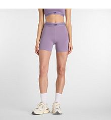 Szorty sportowe New Balance brązowe/fioletowe AC WB61E4GEAA5