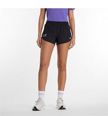 Szorty sportowe New Balance czarne/białe/brązowe/czerwone WB61S4MRBK