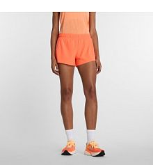 Szorty sportowe New Balance brązowe/pomarańczowe WS41286AAE