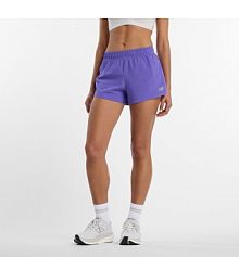 Szorty sportowe New Balance brązowe/fioletowe WS41286EPU
