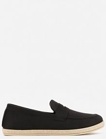 Czarne mokasyny z Plecionką w Stylu Boho Galenatea ballada damskie