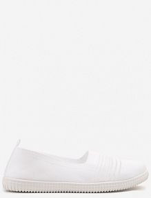 Białe tenisówki Ozdobione Paskami Heloti ballada damskie