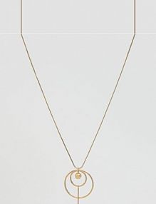 Naszyjnik z zawieszkami Reserved złoty 009ID-GLD