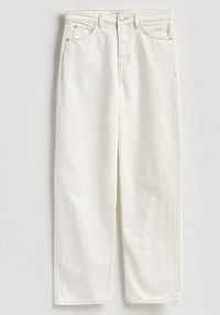 Jeansy wide leg Reserved białe damskie 125IL-00J