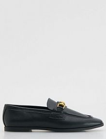 Loafersy z ozdobną klamrą Reserved czarne 141FF-99X