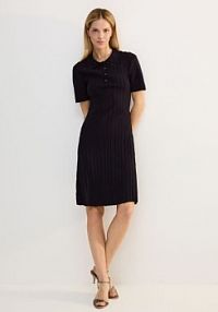 Dzianinowa sukienka Reserved granatowa 157IT-59X