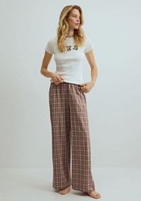 Dwuczęściowa piżama z misiami Reserved brązowa damska 191HQ-88X