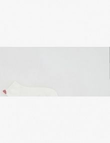 Skarpetki z haftem Reserved białe damskie 232HQ-01X