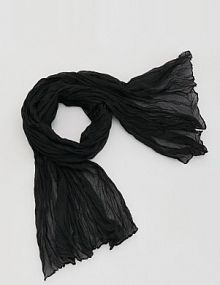 Gładki szal Reserved czarny damski 266ID-99X