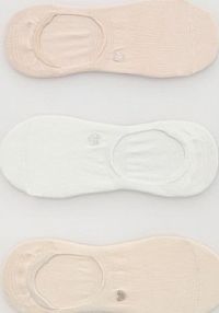 Skarpetki z bawełną 3 pack Reserved białe damskie 275HQ-01X