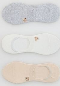 Skarpetki z bawełną 3 pack Reserved białe damskie 276HQ-01X