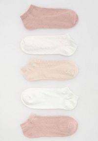 5 pack skarpetek Reserved białe damskie 284HQ-01X