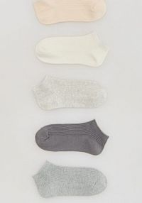 Krótkie skarpetki 5 pack Reserved szare damskie 288HQ-90X