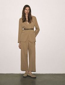 Zamszowe loafersy Reserved beżowe 380ID-80X