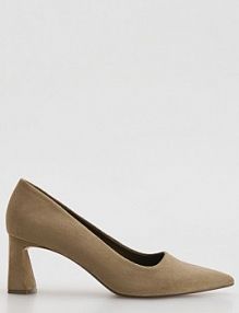 Czółenka na słupku Reserved beżowe 436ID-08X