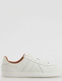 Skórzane sneakersy Reserved białe damskie 437ID-01X