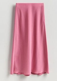 Spódnica midi Reserved różowa 447IK-39X