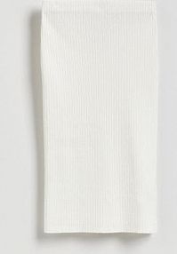 Spódnica midi Reserved biała 458JQ-01X