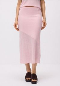 Spódnica z wełną Reserved różowa 465ID-30X