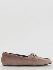 Loafersy z owczej skóry Reserved różowe 471ID-30X